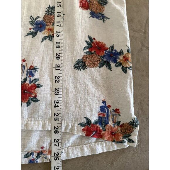 Batik Bay Men’s Hawaiian Shirt Size L Silk Blend luau tropical pineapple guitar - Picture 5 of 11